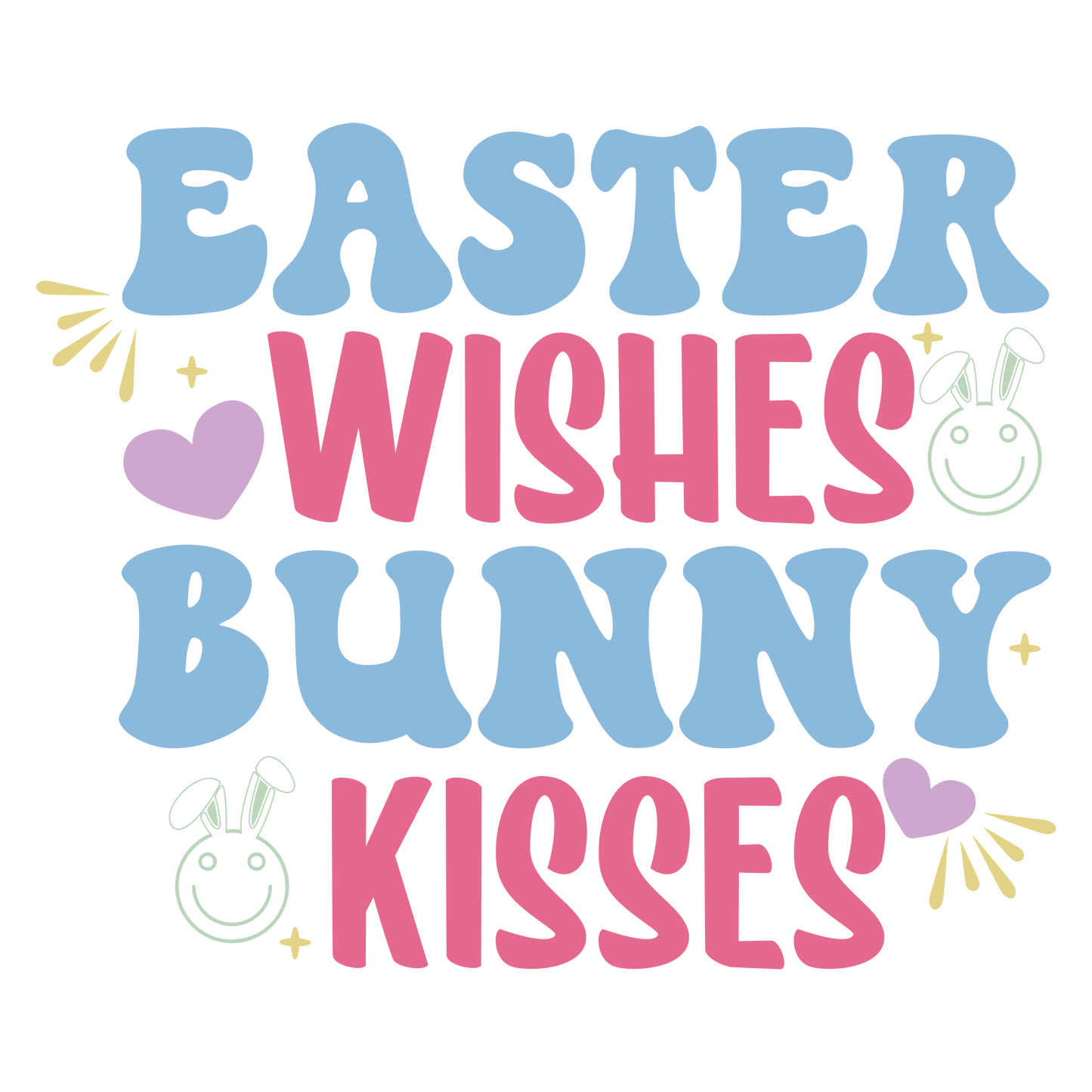 Easter Wishes Bunny Kisses