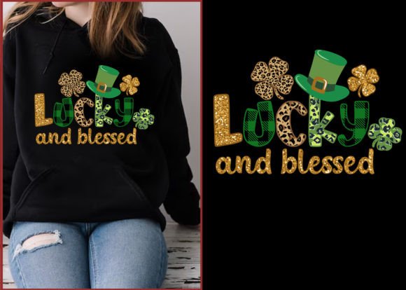 Lucky Blessed Leopard Sublimation PNG