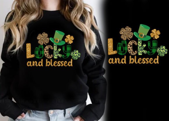 Lucky Blessed Leopard Sublimation PNG