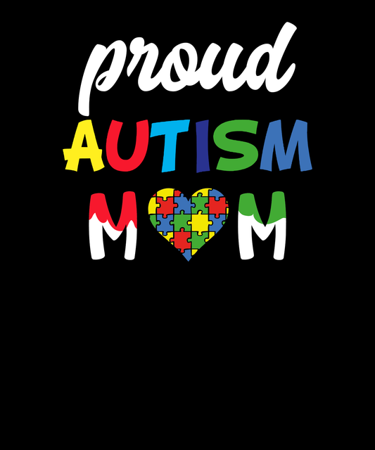 Proud Autism Mom puzzle heart