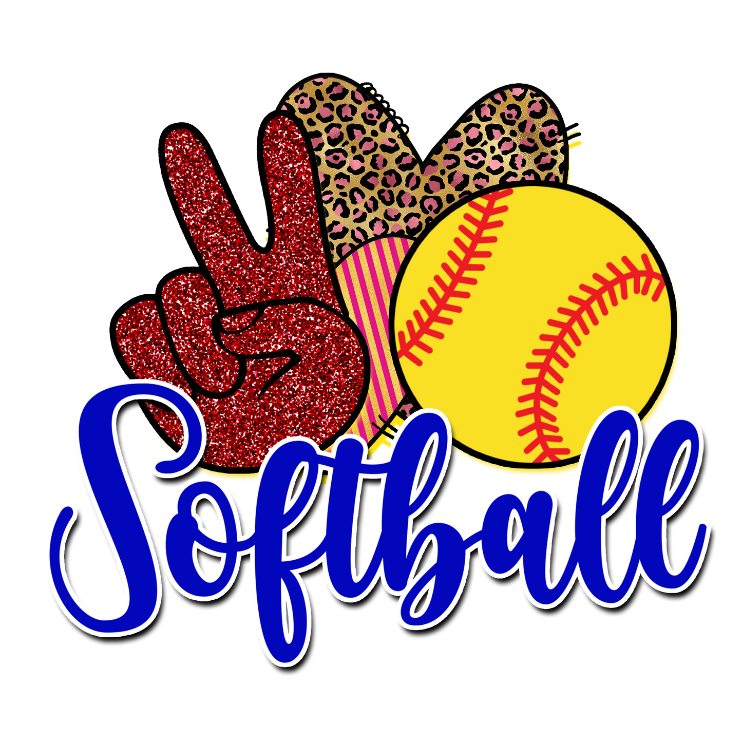 Peace Love Softball digital download