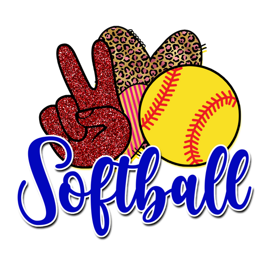 Peace Love Softball digital download