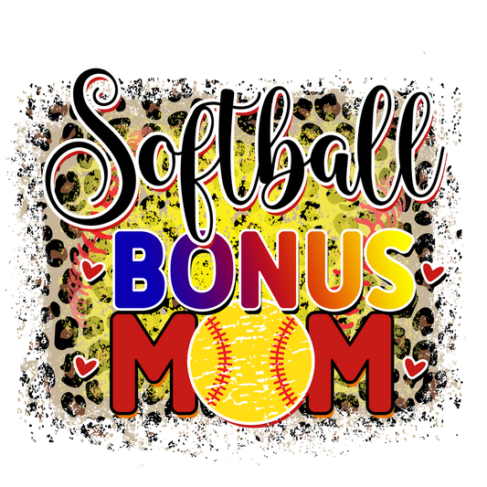 Softball Bonus Mom  digital download