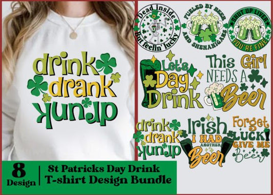 St Patrick's Day Drinking Shirt Bundle Graphic