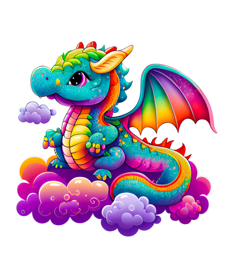 Cute Rainbow Dragon